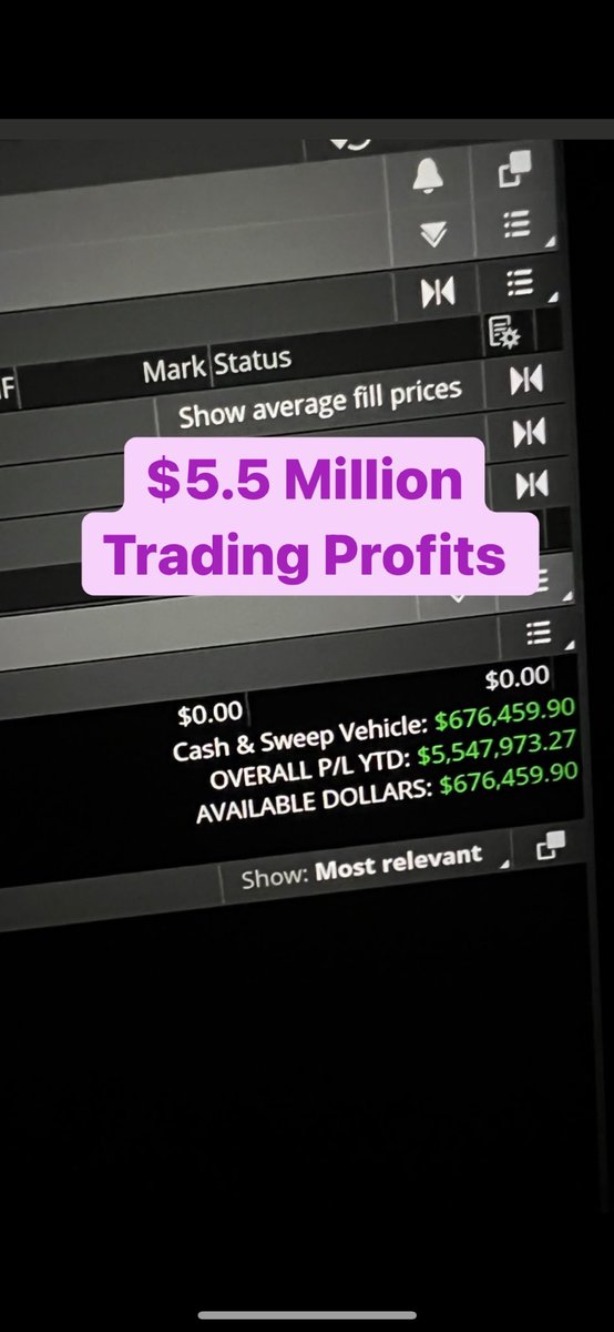 1,000 retweets and I’ll do a free trading webinar on 2 of my trading strategies.

I made over $7M+ from trading profits alone last year so I know a thing or two. 

$5.5m+ profit proof 👇 

Also this isn’t a “holy grail” strategy or get rich quick thing. No such thing in trading.