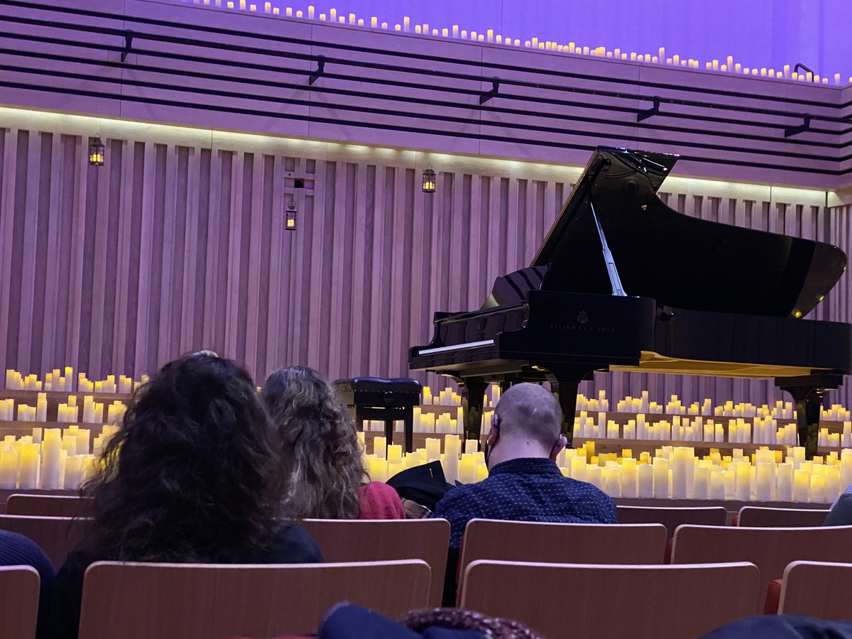 ejfrostuk's tweet photo. Lovely evening out in #Manchester tonight - vegan dinner at Vertigo (the cake defeated us) and Einaudi by candlelight at #StollerHall. π #veganuary2022 https://t.co/PbuGe0VSjc