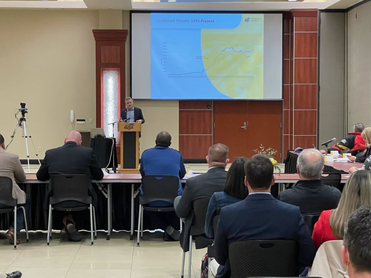 It was an honor to welcome to campus and share the priorities of #WichitaState with the South Central Kansas Delegation at today's annual meeting. Thank you to all the #ksleg representatives and senators for your service. Go Shockers! #wsunow
