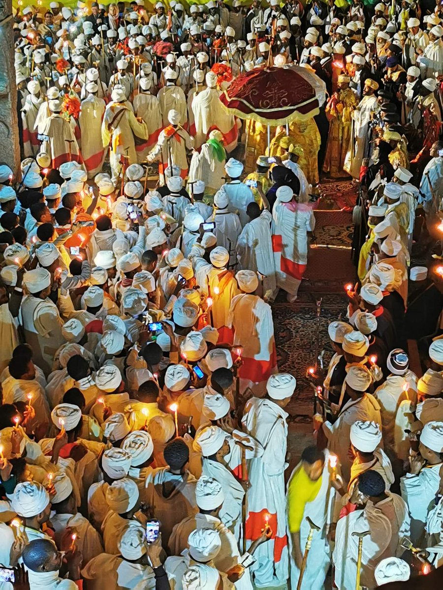 Landoforigins's tweet photo. Genna/ Ethiopian Christmas/ night in Lalibela!

On this night enormous crowds celebrate all night long with chanting, singing and prayers; an evocative moment to be in Lalibela! 
 #GreatEthiopianHomecoming #Ethiopia #VisitEthiopia #Genna @mfaethiopia @PMEthiopia @flyethiopian https://t.co/mL7NjiE5o8