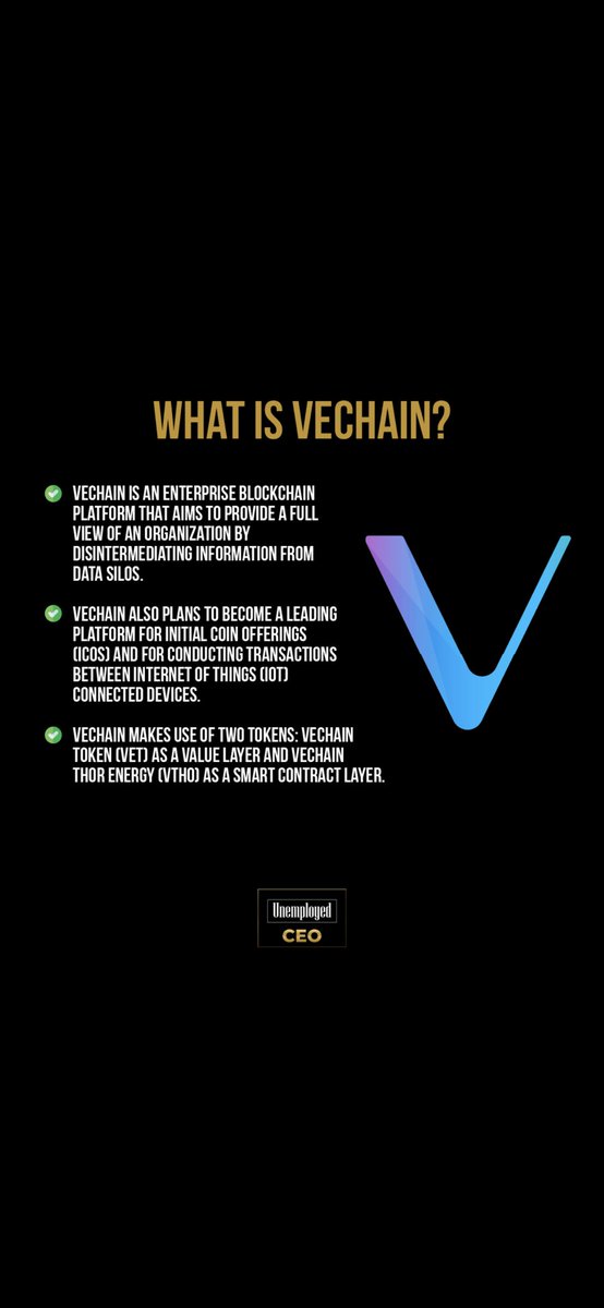 Unemployed_Ceo0's tweet photo. What is vechain https://t.co/as0yEKMemF
