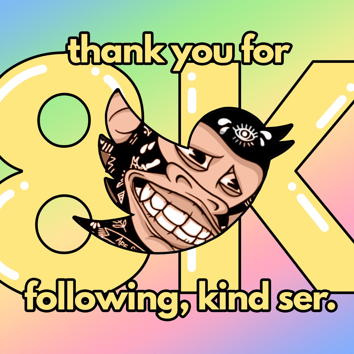 yungapesquad's tweet photo. 📣🎉Here’s to 8,000 in the Squad🎉📣

We appreciate every single member of our community and the team who made it possible. We will continue to keep working hard and move mountains for you all.  

Thank you all♥️,
Yung Ape Squad https://t.co/zeb3tZF5wi