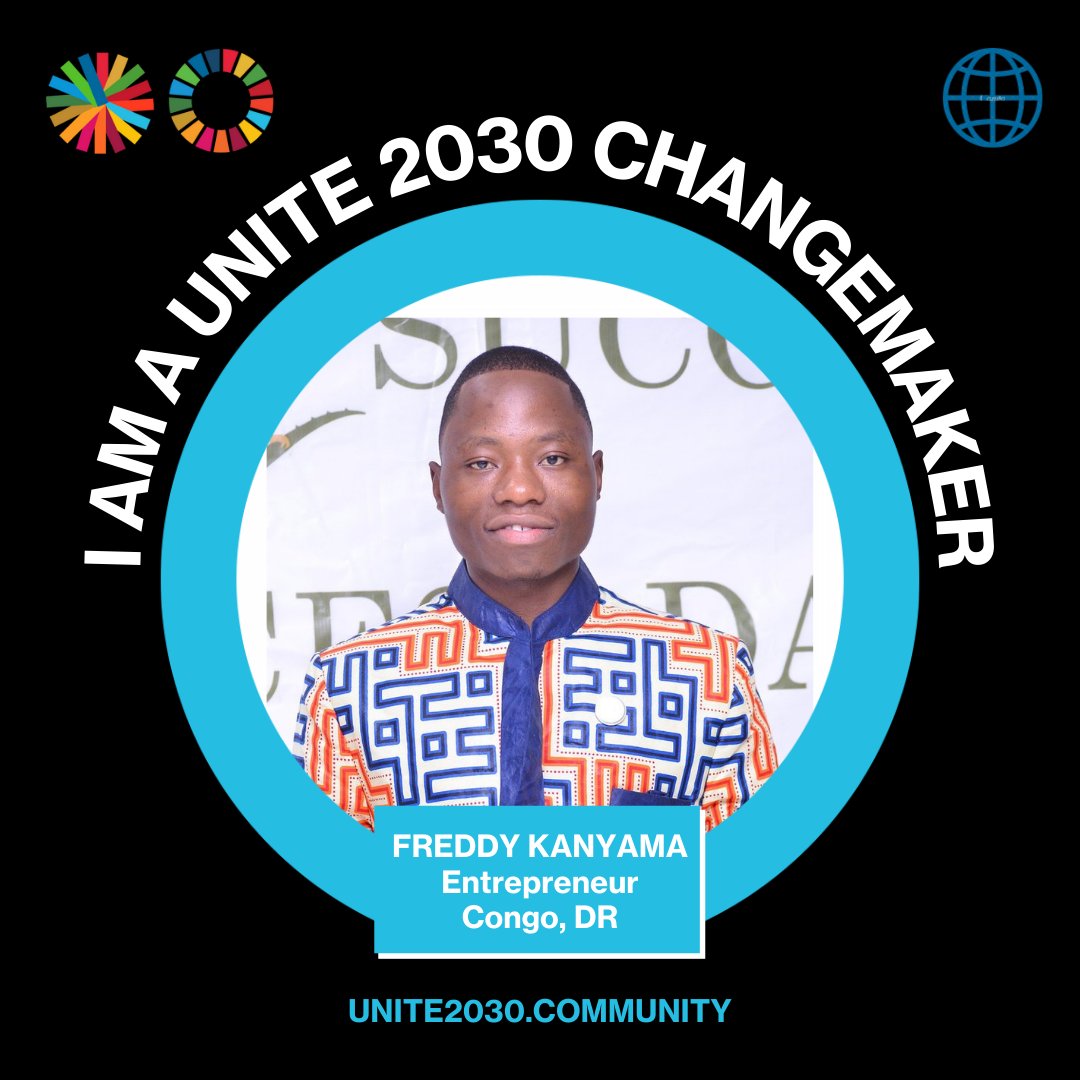 FredKanyama's tweet photo. I am a #changemaker @Unite2030

Empower young leaders to solve the world’s biggest problems by the year 2030.

Working to achieve the @UN Nations’ Sustainable Development Goals by the year 2030.

👏👊In the fight for a better world 🌿 

#SDGs #unite2030 #YDP6 #YALINetwork #COP26 https://t.co/vORKSeAduf