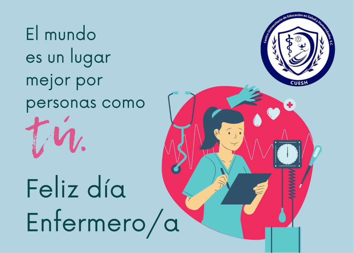 CueshTem's tweet photo. Felicidades a todas las #Enfermeras  y #Enfermeros  que dan su tiempo para dar calidad y calidez a los pacientes. https://t.co/JjVrqQ6oN3