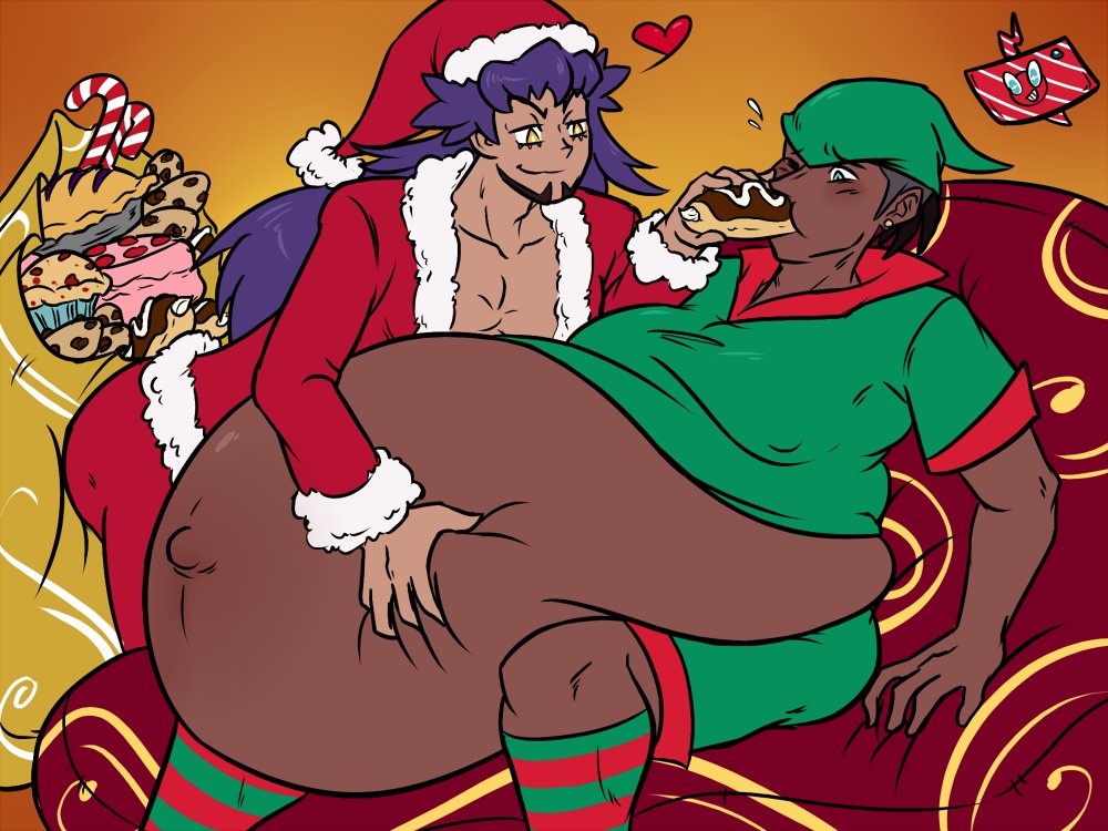 DeanEarwicker_'s tweet photo. All of Santa's helpers get treats for their hard work, but sometimes, his favorite elf will get an extra heaping helping of holiday cheer 💕

Done for @GoofwithFood ! Thanks again!! https://t.co/13OKr1CWdi