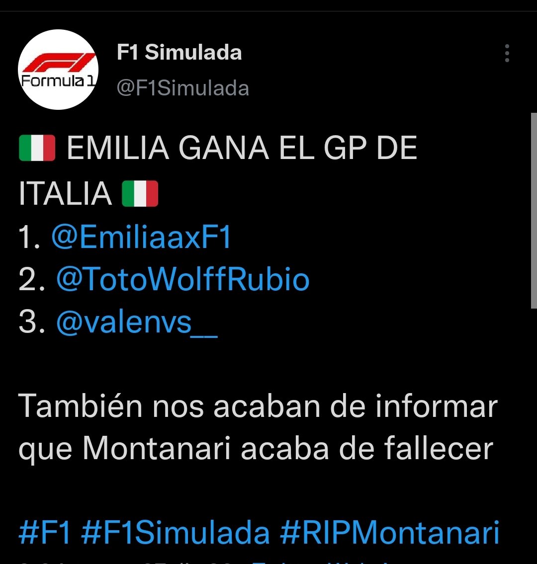 F1 Simulada tweet media