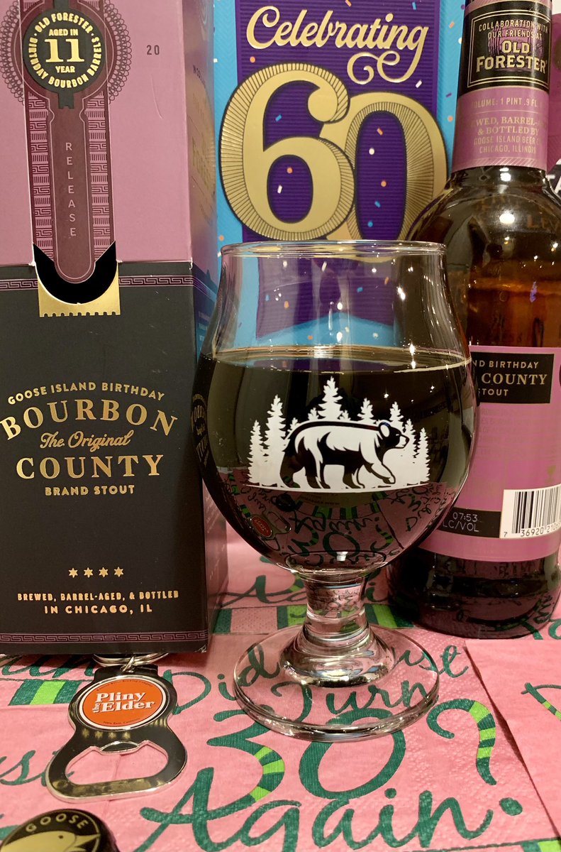 On the eve of the Big 6-0 🥃🍻
#BirthdayBoy
#BirthdayBourbon 
#BourbonCountyBrandStout