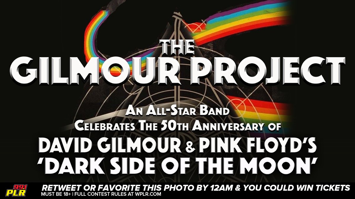 99.1 PLR (@991plrfm) on Twitter photo Today is #TwitterThursday!
RETWEET or FAVOR by midnight for a chance to win 2 tix to The Gilmour Project: An All-Star Band Celebrating David Gilmour & Pink Floyd’s Dark Side of the Moon at <a href="/RPlayhouse/">The Ridgefield Playhouse</a> 5/5.
Must be CT Resident 18+ & following us to win. Account must be public Today is #TwitterThursday!
RETWEET or FAVOR by midnight for a chance to win 2 tix to The Gilmour Project: An All-Star Band Celebrating David Gilmour & Pink Floyd’s Dark Side of the Moon at <a href="/RPlayhouse/">The Ridgefield Playhouse</a> 5/5.
Must be CT Resident 18+ & following us to win. Account must be public