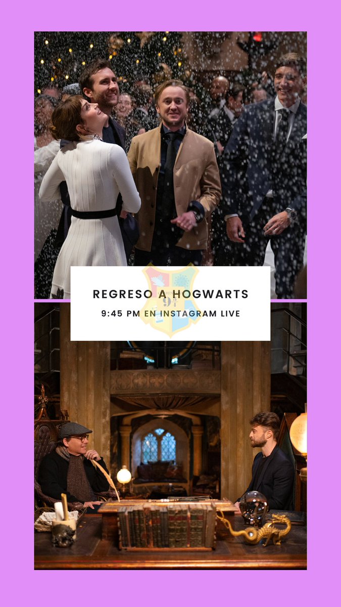 Cuando empezamos <a href="/Cuarentena9y34/">Cuarentena 9 3/4</a>, no creímos que hablaríamos de una reunión de #HarryPotter. 

Hoy, estaremos hablando sobre #ReturnToHogwarts; todo lo que nos gustó (y lo que no tanto). ¡Nos vemos por ahí! 

✨ instagram.com/el_machas

✨ instagram.com/brenda_lga