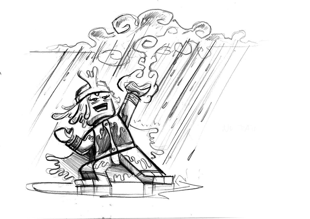 Ninja_Whip's tweet photo. Rayne: ToE Concept Character for the Master of Water. Drawn by Tommy Andreasen #ninjago https://t.co/F08nxndubN