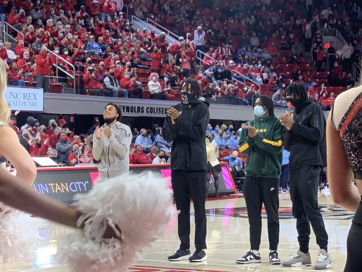 PackPride's tweet image. Chase Graham, Jaylon Gibson, Cam Hayes and Dereon Seabron the scholar athletes of the game tonight in Reynolds.
