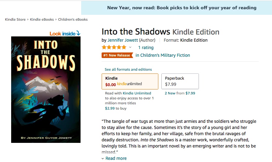 A tremendous thank you to everyone who helped make Into the Shadows a #1 book on Amazon! Check out the orange banner! I mean seriously, people - that's just amazing!