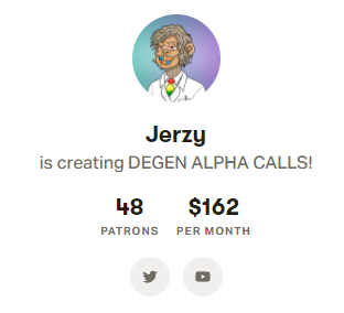 JerzyNFT's tweet photo. I wanna say.. THANK YOU! 
In 4 weeks
1065 YouTube Subscribers
In 4 Days 
48 Patreon members.. (Crypto &amp; NFT calls early https://t.co/iRp6XjYSRu)
You guys are showing the most insane amount of support on the YouTube/Patreon and I am so grateful for the community being built.. 🖤 https://t.co/QSbmUrF2qs