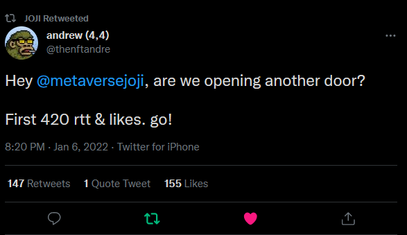 adamweby's tweet photo. @thenftandre @metaversejoji Thank you! 
0xfEfB7f9956C4d053875ebF7164D4A69fc77ebECd https://t.co/ywY1mYpcAs