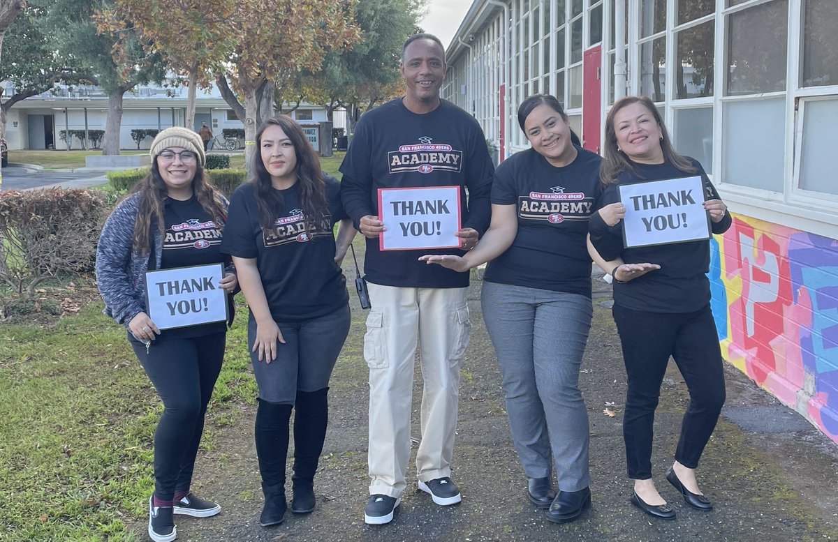 As we are kicking off 2022, we would like to say THANK YOU to all our amazing donors &amp; community partners! You have impacted so many lives &amp; we are excited to continue making an impact together! 

Are you looking to get more involved with the 49ers Academy this year? Message us!