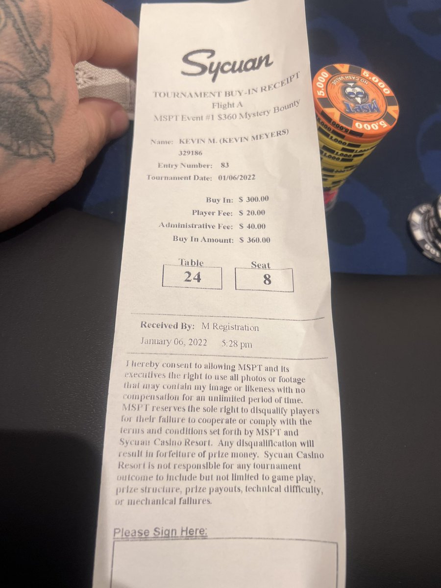 KevMeyers2's tweet photo. Time to play. #LFG @JPEG_NINJA #DucksUnited #DuckFather #BigBucksDuck @msptpoker @SycuanCasino https://t.co/qT8FfB97CU