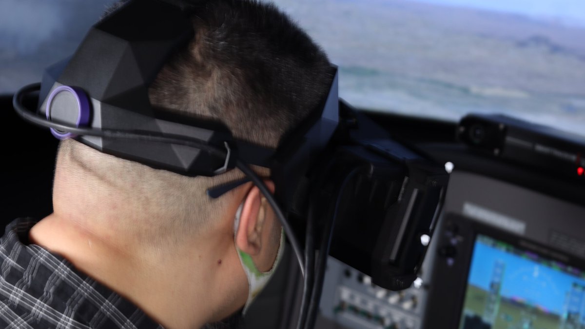 I had the most incredible flight simulator experience in mixed reality using the XTAL 3 by <a href="/VRgineers/">Vrgineers</a>! This tech is off the hook! Best of #VR at #CES2022 
Videos to come...