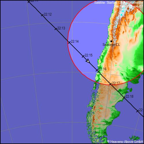 AINMcl's tweet photo. Los satélites Starlink que fueron lanzados al espacio el día de hoy (6 enero) pasaran mañana 7 enero nuevamente por la zona centro-sur del país #chile entre las 22:10 y 22:20 aprox. y es muy probable que sean visibles nuevamente 🛰️

#ovni #Starlink https://t.co/rs0r288jFv