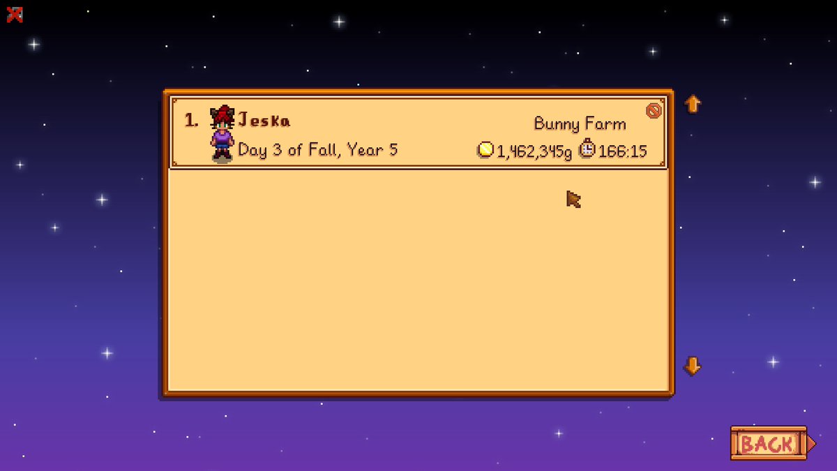 WE DID IT!!! Finished all the achievements in #StardewValley, and it only took us 166hrs. Thank you so much <a href="/ConcernedApe/">ConcernedApe</a> for making such a wonderful game. I can't wait for Haunted Chocolatier to come out.