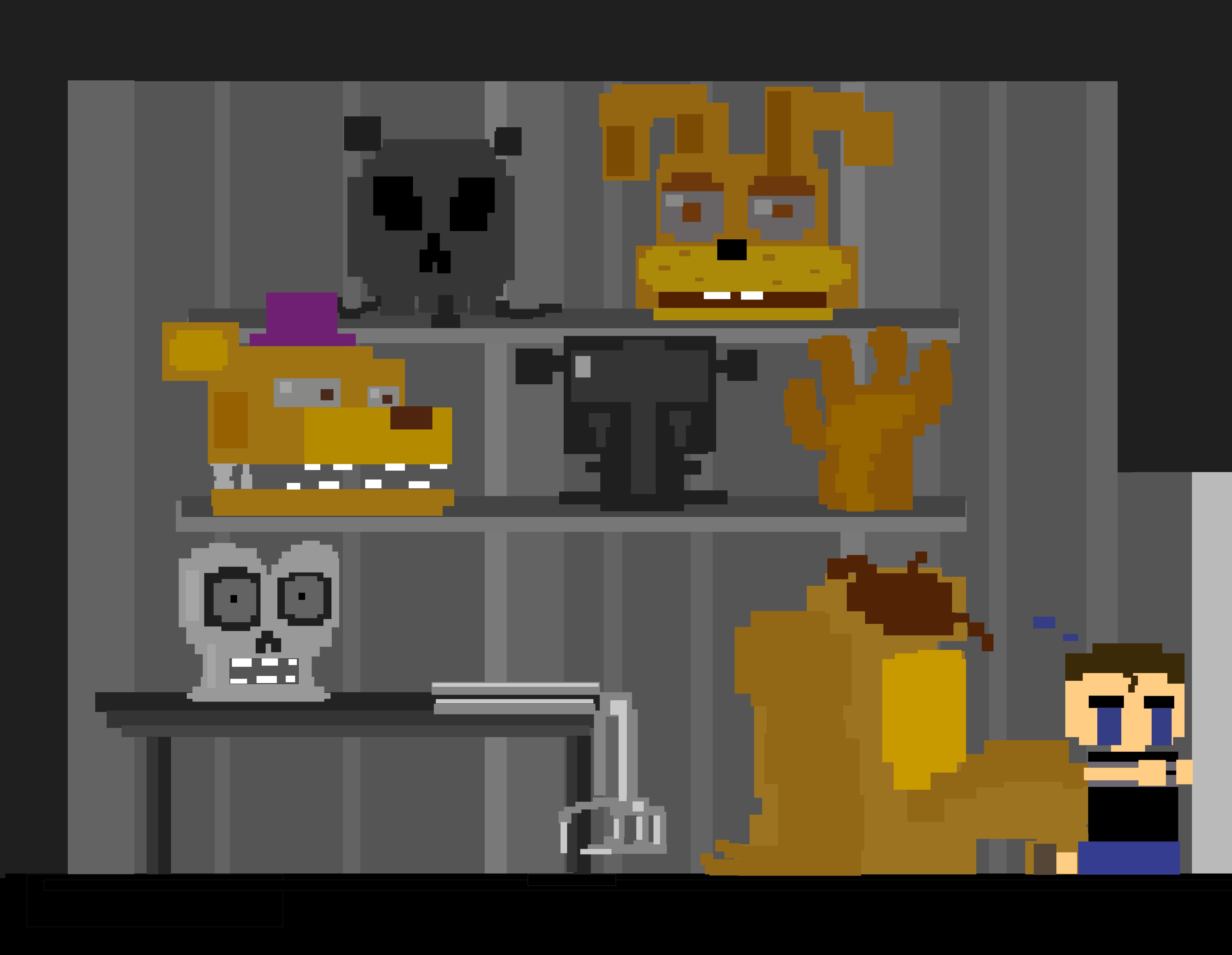 Pixilart - fnaf 4 minigame ending by PixelPie22