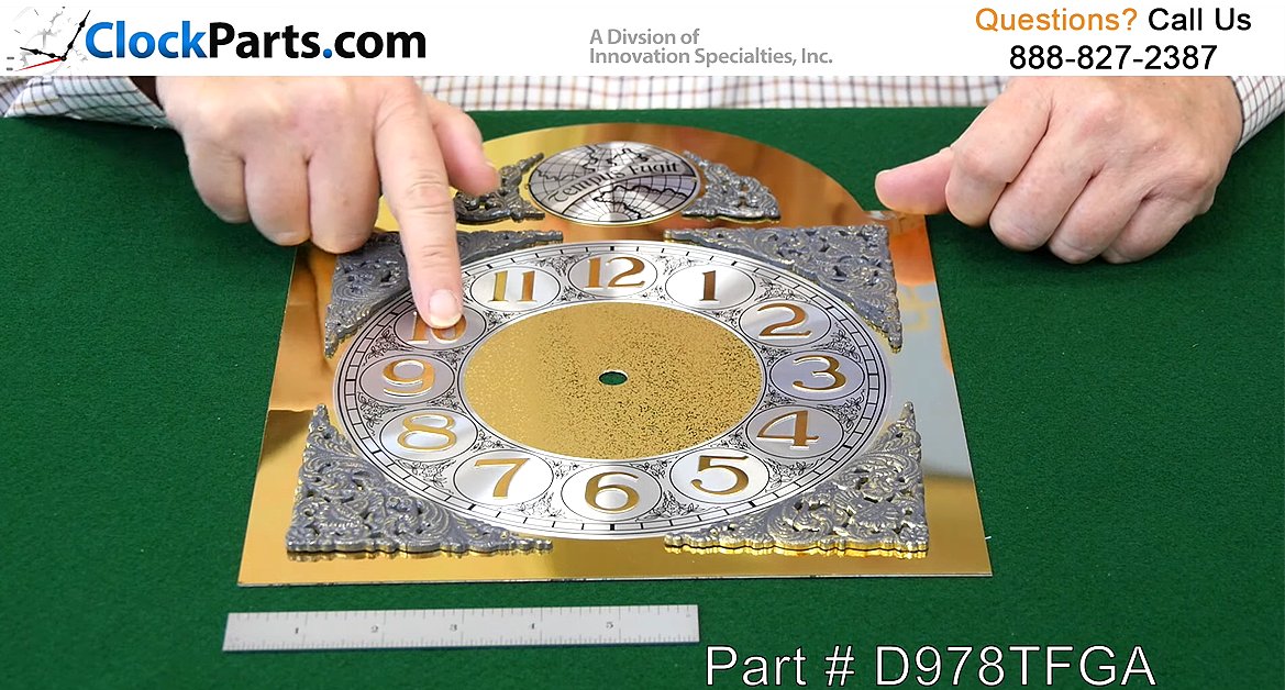 ClockPartsCom's tweet image. If you're repairing a #GrandfatherClock and looking for a replacement #ClockDial this could be the perfect #ClockFace for you. (Note: Not for use with a mechanical #ClockMovement as it doesn't have holes drilled for winding.) #clockrepair 🕰️ Learn more @ clockparts.com/grandfather-cl…