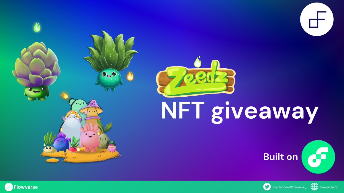 🔥 ZEEDZ GIVEAWAY 🔥

In celebration of the LIVE <a href="/zeedz_official/">Zeedz</a> NFT PreSale (which has raised over $1.2m #onFlow so far) we are hosting a giveaway 🌱🌱🌱

Follow the instructions below to enter ⬇️

gleam.io/lomon/-zeedz-x…