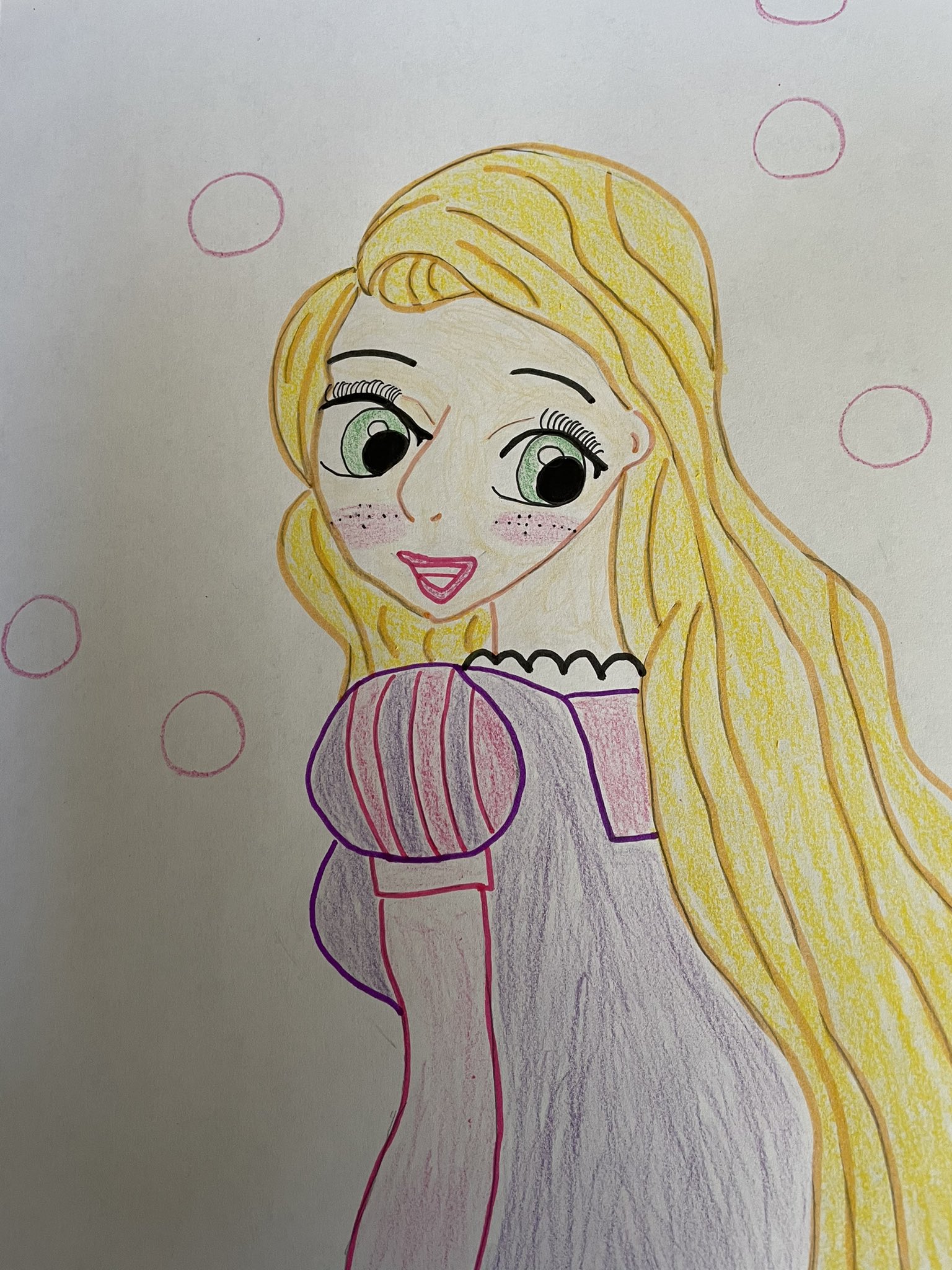 تويتر 茉莉花 白雪姫 على تويتر ラプンツェル Tangled Rapunzel Illustration Fanart Disney ディズニープリンセス イラスト ファンアート 色鉛筆イラスト 色鉛筆画 T Co C2acilt7yn