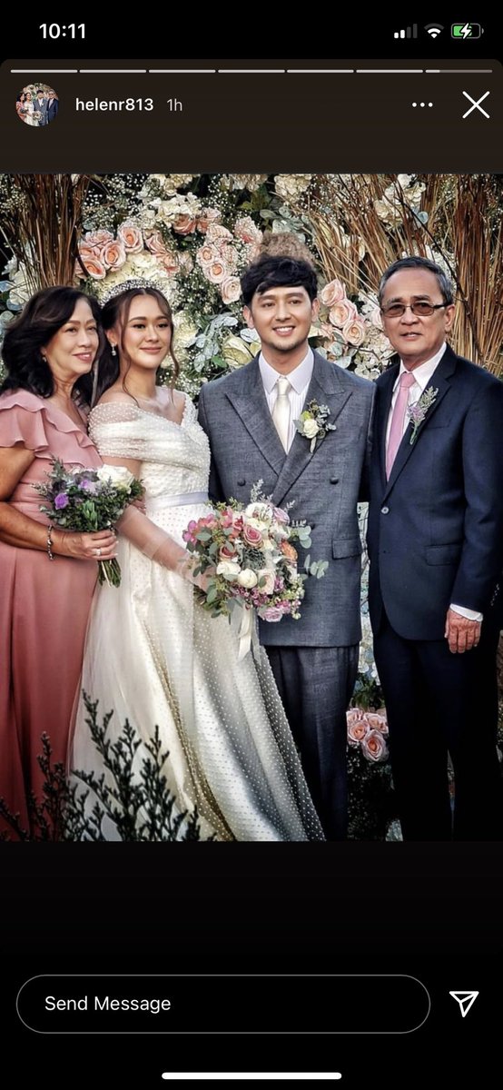 brylievers_'s tweet photo. Congratulations to our newly weds! @bryanjsantos_ @marlannflores best wishes!🥂🎉🎊 we love you! 

Ps. Thank you mommy Helen for the update 🥰 https://t.co/OKAodCbW44