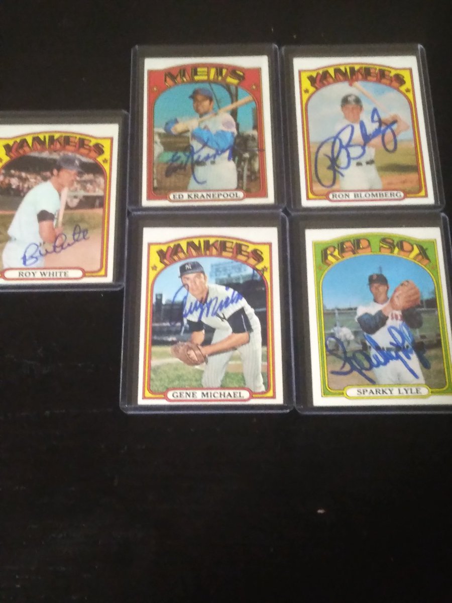 These #1972Topps autos were all obtained free (with a ticket) at those #WhitePlains #cardshows