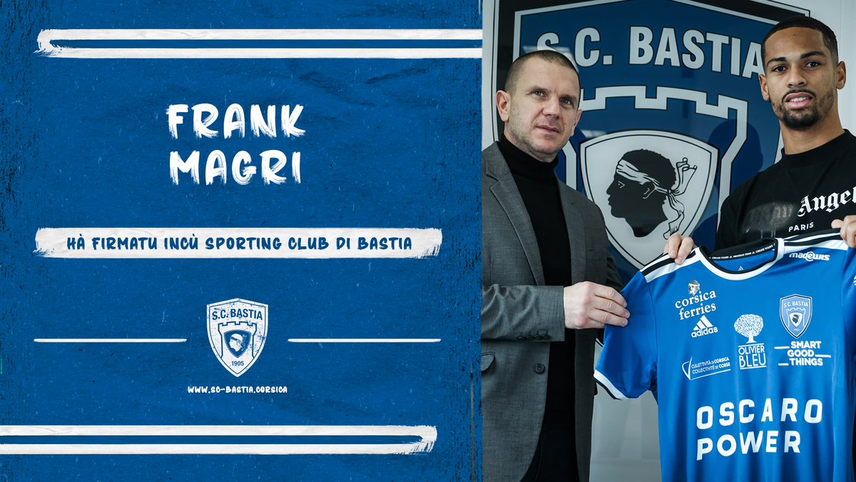 SCBastia's tweet photo. 𝙈𝙀𝙍𝘾𝘼𝙏𝙐 2️⃣1️⃣➖2️⃣2️⃣

Frank Magri hà firmatu cù u @SCBastia ✍️
https://t.co/v1Dbaro8TU https://t.co/ZB9HU1tDhV