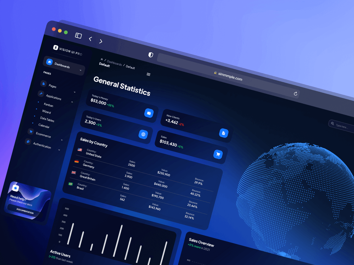Inspired by the future: Vision UI Dashboard React PRO

A Premium MUI Dashboard that comes with 300+ prebuilt innovative design blocks. Join the future with Vision UI. 

simmmple.com/product/vision…

<a href="/MaterialUI/">Material UI</a> <a href="/simmmple_web/">Simmmple</a> <a href="/CreativeTim/">Creative Tim</a>