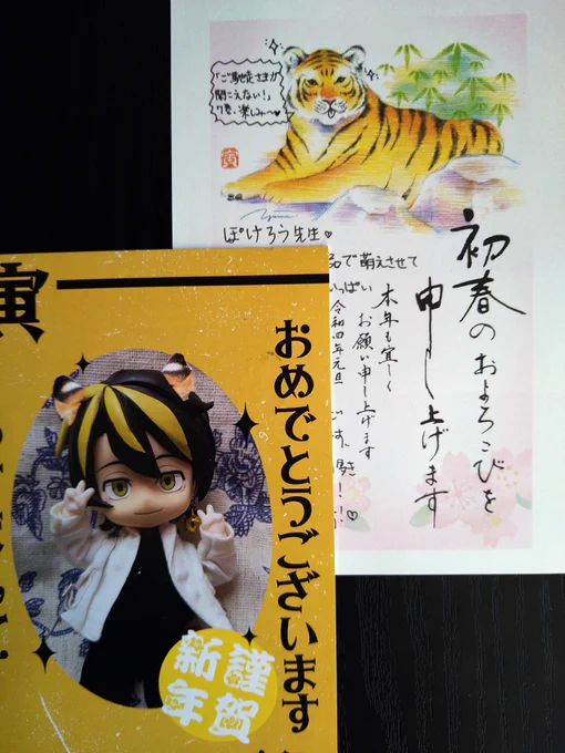 お年賀状を送ってくださった方…!誠にありがとうございます😭💕2分に1回みて元気になってます!ありがとうございます!! 