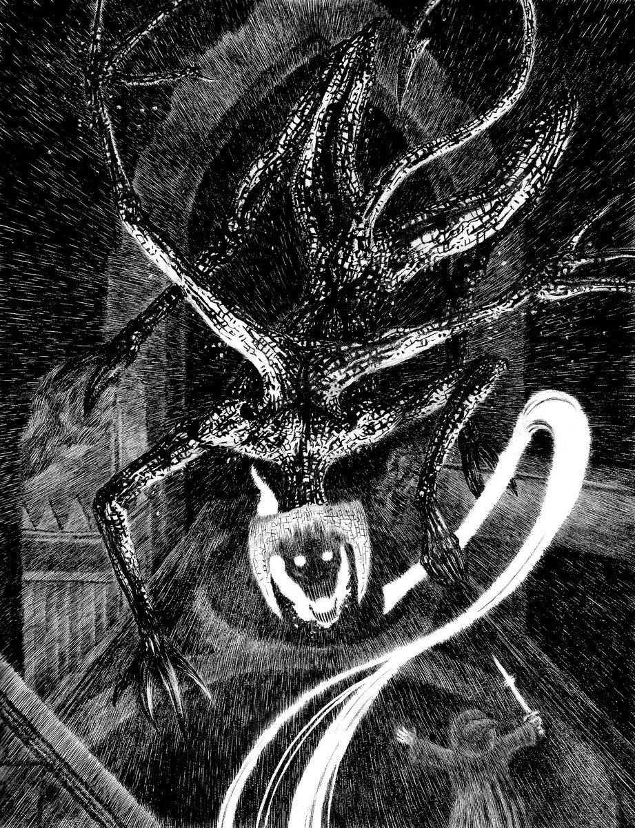 RemMukh's tweet image. Here are all of my LoTR ink drawings in a single post.