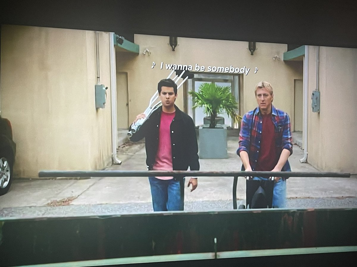 BGarten4's tweet photo. @carrieunderwood @CobraKaiSeries @WilliamZabka Watched it all evening. Awesome! https://t.co/QqvWInHp4F