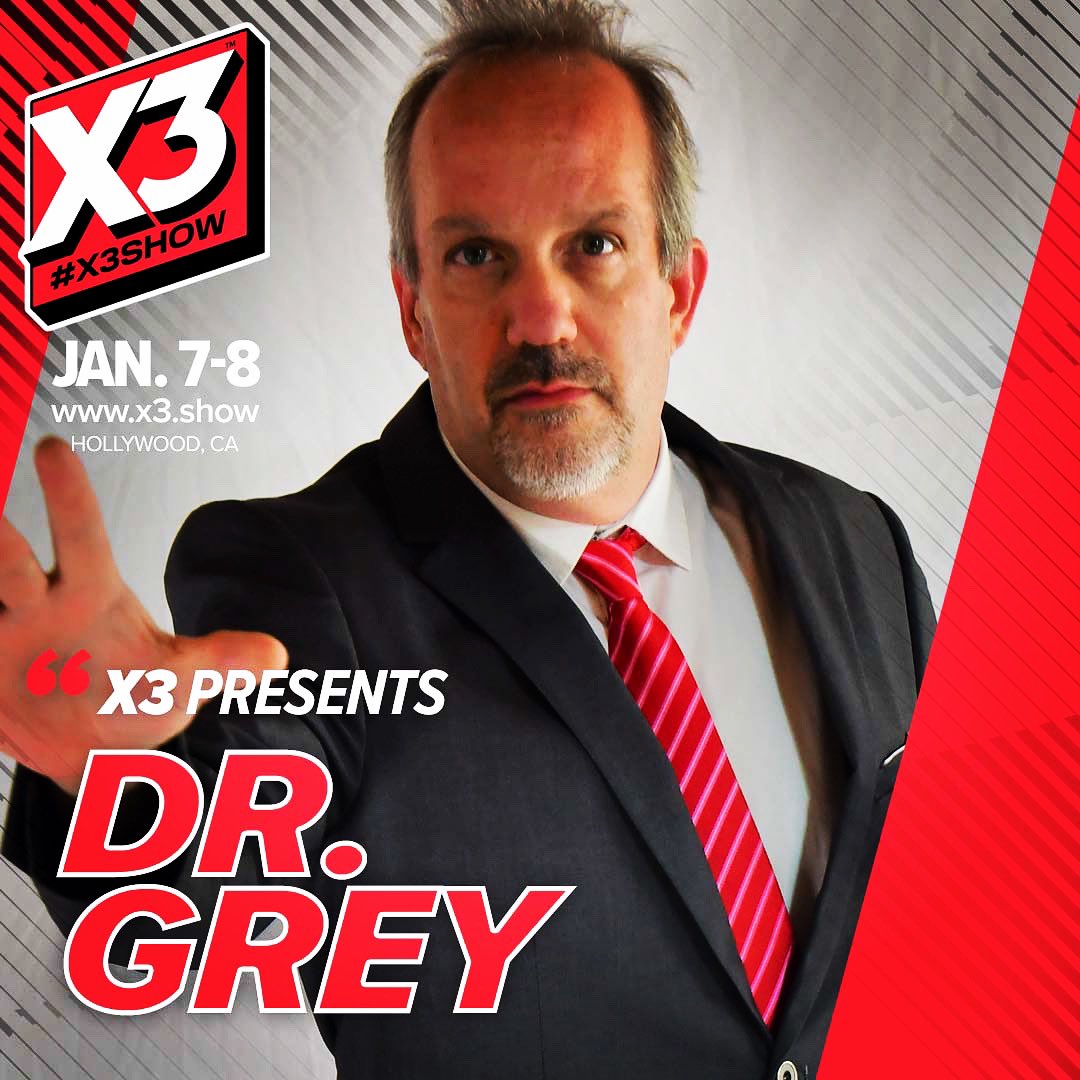 Tomorrow night I’ll be at @x3expo with @vivaathenax and @MissTilala . Come say hi. Get your tix at https://t.co/QVSAGQJJ7Z and use my code 👨‍💻👨‍💻. DRGREYX3! @HollywoodPalla1 3-6pm. Look forward to seeing you #losangeles #x3expo #Doctor https://t.co/Bqqpv06eSq