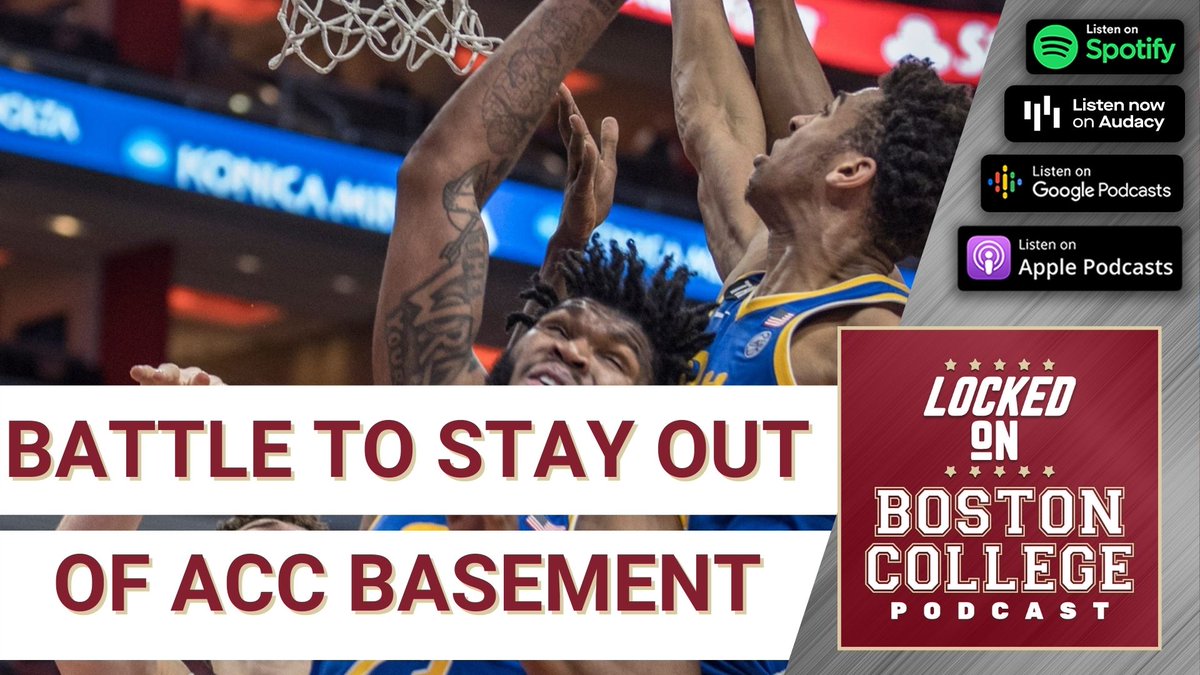 On today's show!

* We preview a battle of two struggling ACC teams, BC and PItt before their game on Sat. 
* BC women's basketball smokes Syracuse
* Kobay White finds a new home, and it looks like a BC coach might have helped. 

https://t.co/iqNF0hh3Ht https://t.co/b1E9LKAWvc