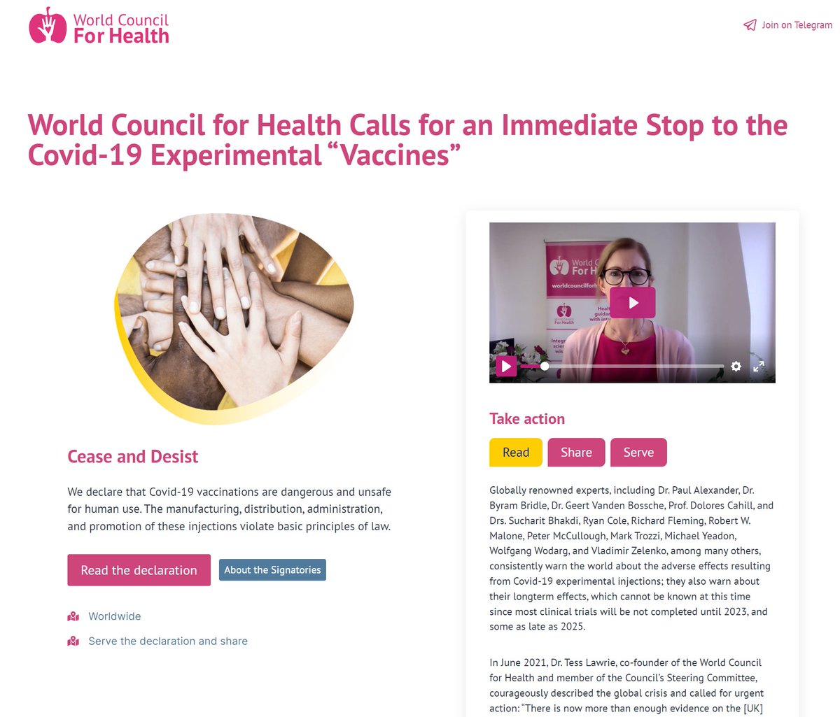 Important global group of experts says it's time to call it.  Halt involves manufacturing, distribution, administration, and promotion.  Find out the factors have been taken into consideration for this decision.