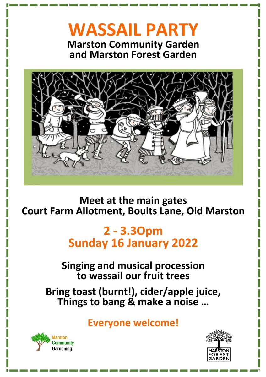 Marston Eco Group (@eco_marston) on Twitter photo Community Spirit continues in 2022 <a href="/cpfallotments/">Court Place Farm Allotments</a>, Boults Lane in old Marston, Oxford. Come along to WASSAIL PARTY on Sun 16 January (2 - 3.3Opm) <a href="/MarstonCommuni1/">MarstonCommunityGardening</a> & Marston Forest Garden. Bring toast, cider/apple juice, things to bang, make a noise & enjoy! Community Spirit continues in 2022 <a href="/cpfallotments/">Court Place Farm Allotments</a>, Boults Lane in old Marston, Oxford. Come along to WASSAIL PARTY on Sun 16 January (2 - 3.3Opm) <a href="/MarstonCommuni1/">MarstonCommunityGardening</a> & Marston Forest Garden. Bring toast, cider/apple juice, things to bang, make a noise & enjoy!