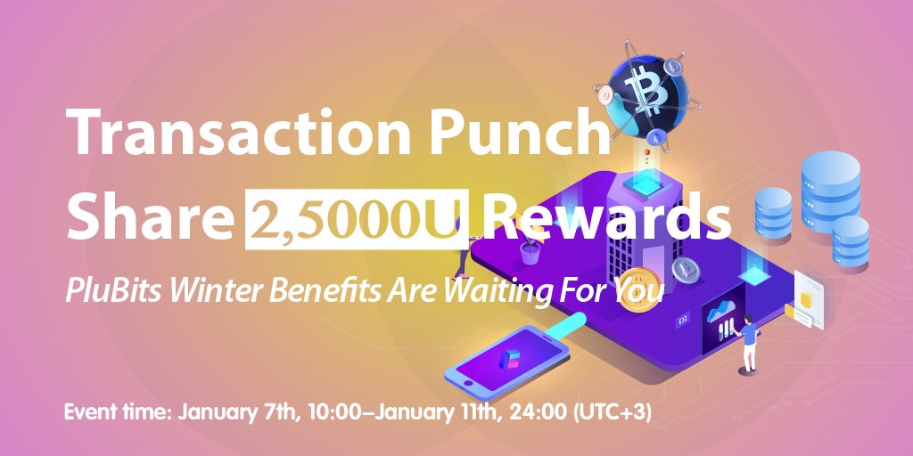 Thanks for supporting #PluBits ！！！
"Transaction punch and share 25,000 USDT rewards" event is coming！

See more：plubits.com/en_US/noticeIn…
Register now：plubits.com/en_US/register
To trade #Bitcoin  via plubits.com