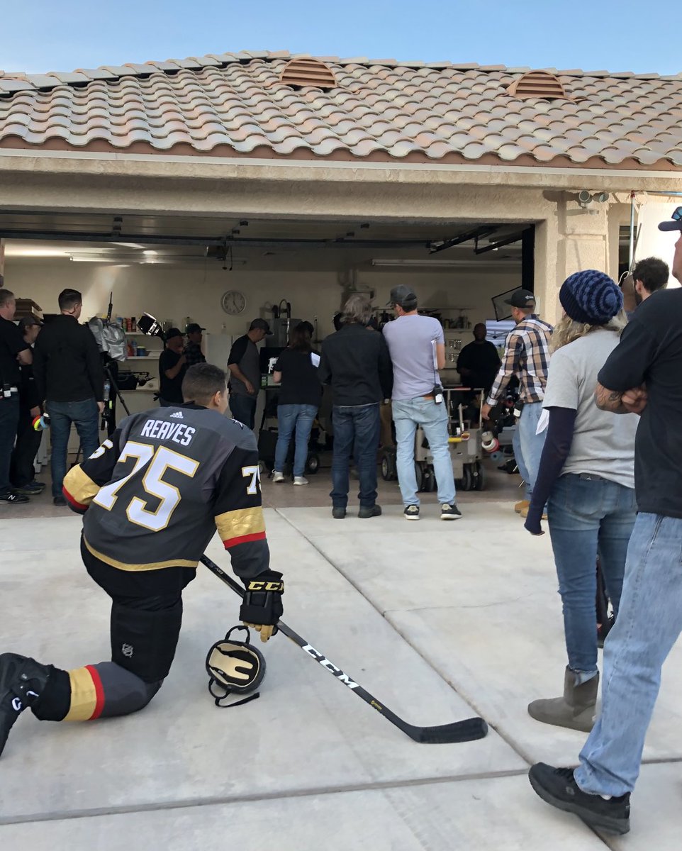 Battle75Born's tweet photo. That time Ryan Reaves shot an ad for @SNWA_H2O reminding us all to change the sprinkler clock and follow the watering restrictions. Welcome back to Vegas, Reavo! #7five #savewater https://t.co/DiEanbeXvT
