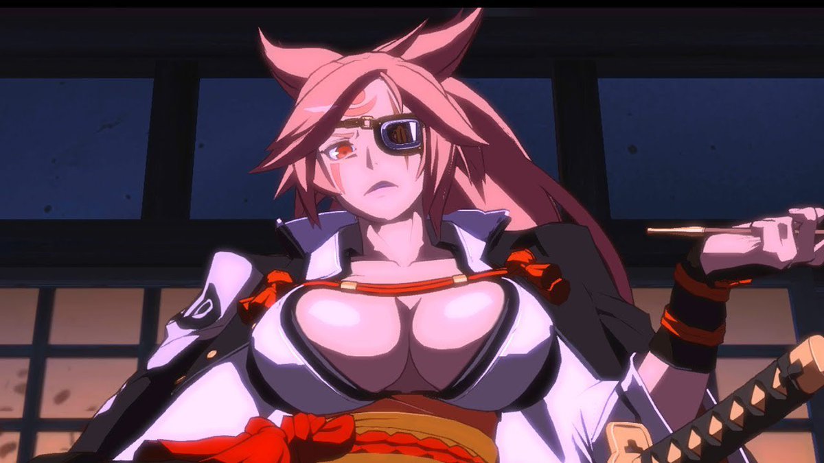 today's character with anime hair is baiken from guilty gear!