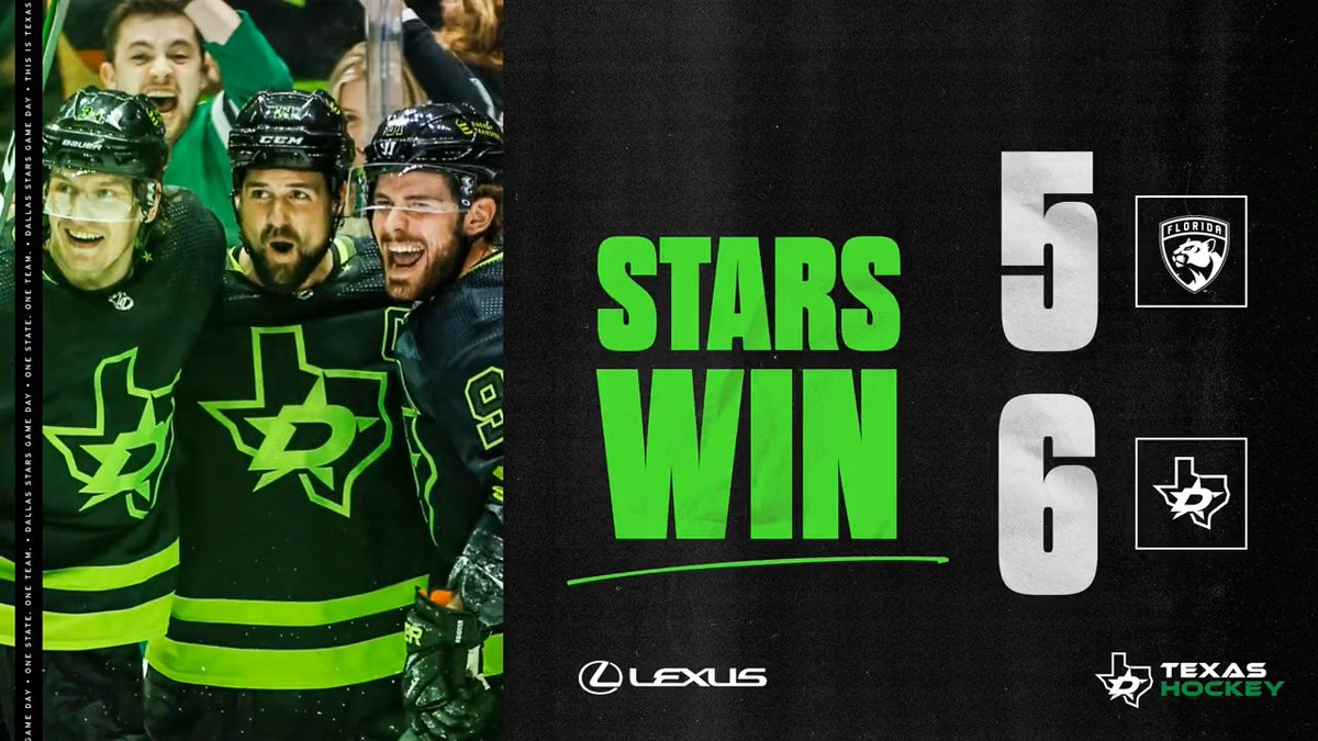 Dallas Stars ring in 2022 with a win against the Panthers 6-5