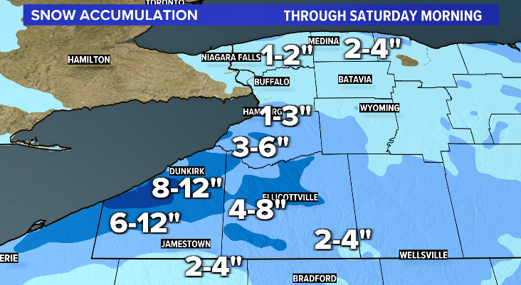 My take on the snow overnight through tomorrow. Southtowns really only get a quick hit tonight, not expecting much tomorrow.