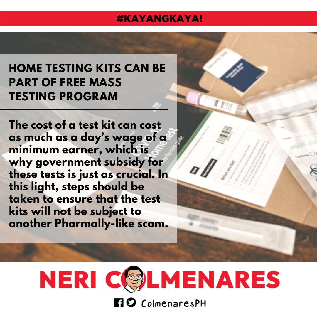 ColmenaresPH's tweet image. HOME TESTING KITS CAN BE PART OF FREE MASS TESTING PROGRAM 

Read the full statement here - facebook.com/ColmenaresPH/p…