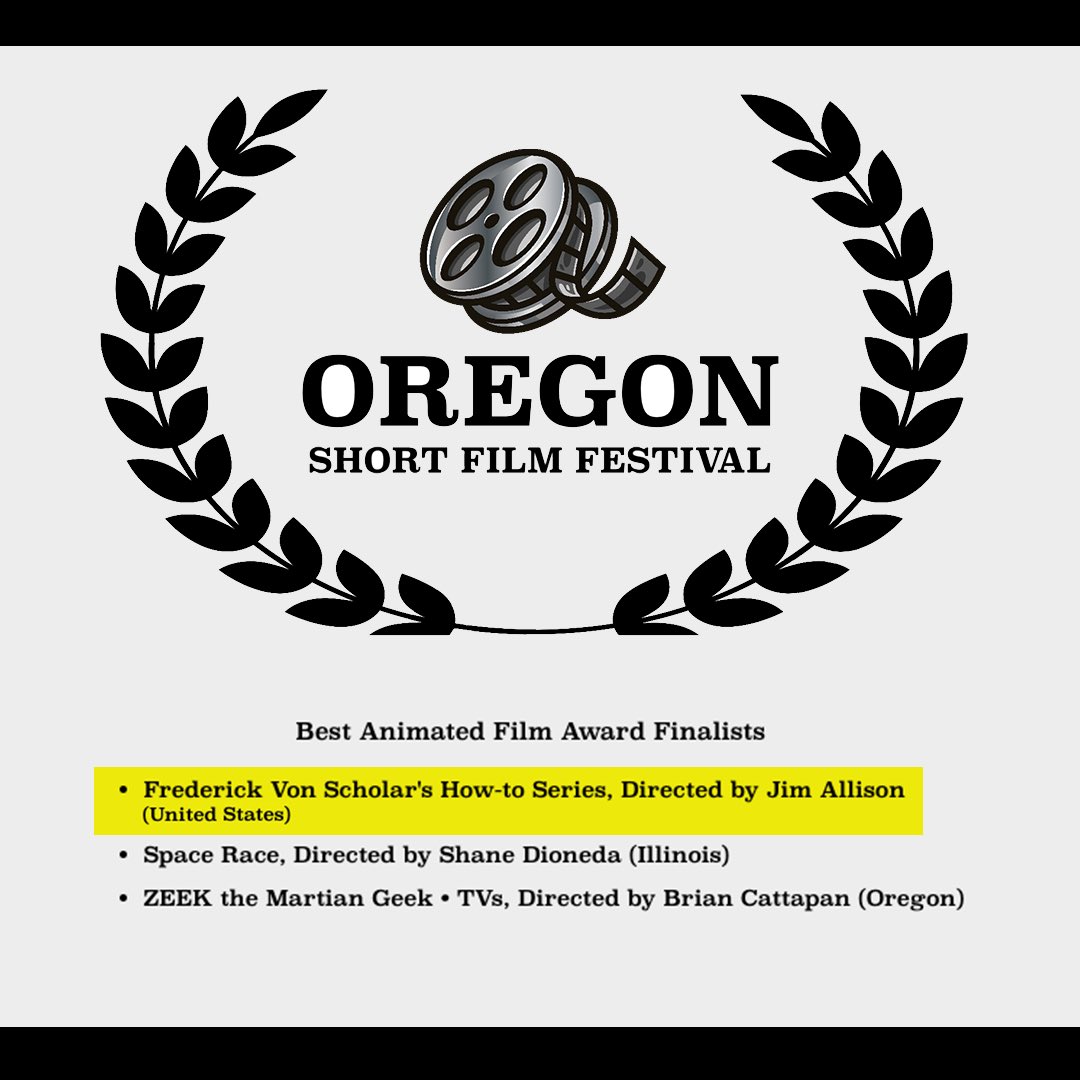 fvs_movie's tweet photo. “F.V.S.” is a finalist for “Best Animated Film Award Finalists” at the #oregonshortfilmfestival2022

Fingers crossed! 

#frederickvonscholar #fvs #indie #indiefilmmaking #filmmaking #jimallison #finalists #trophy #2022 #movies #oregon #filmfreeway #movieswards https://t.co/gHyHYFUWWu