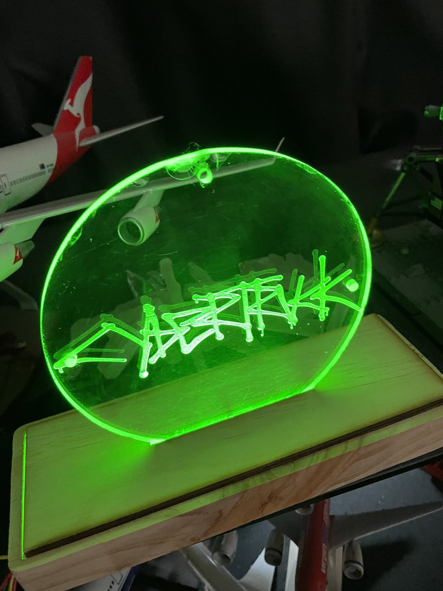 sydney_ev's tweet photo. Playing around with a new laser cutter, desk lamp ideas. #tesla #cybertruck interchangeable tops, #recycled timber and #resused plastics. https://t.co/RDdjnRJVJ2