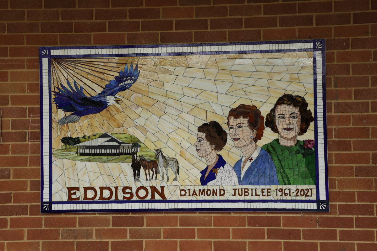 Eddison house recently unveiled a brand new mosaic mural, dedicated to the Eddison sisters Dianna, Pam and Marion, in conjunction with the 60th anniversary of the Eddison House.