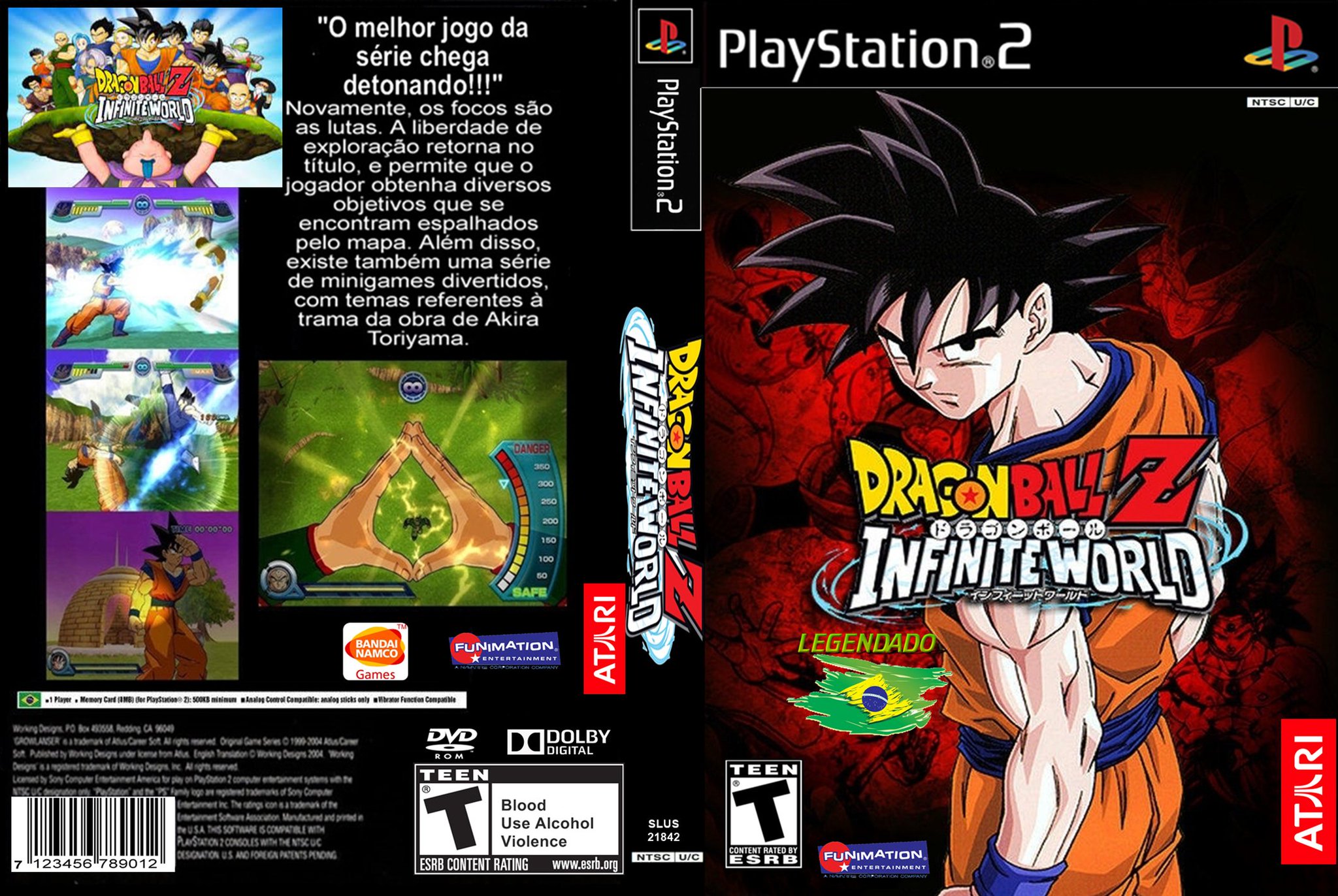 Meu PS2 Nostalgia: Dragon Ball Z TKC3 DVD ISO Original PS2