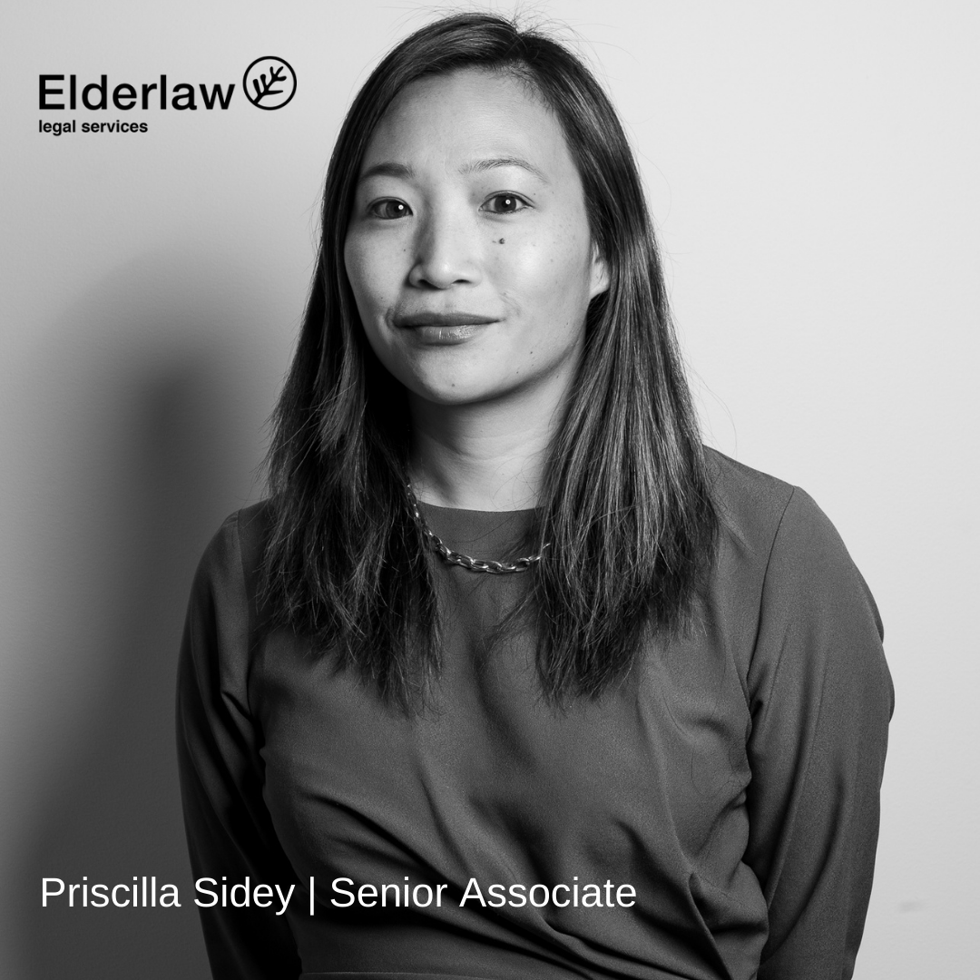 Priscilla Sidey is a litigation lawyer who specialises in litigation on a wide range of matters with a focus on commercial litigation, equity (including probate and family provision), estate disputes, elder law, common law claims and personal injury compensation. #elderlawyers