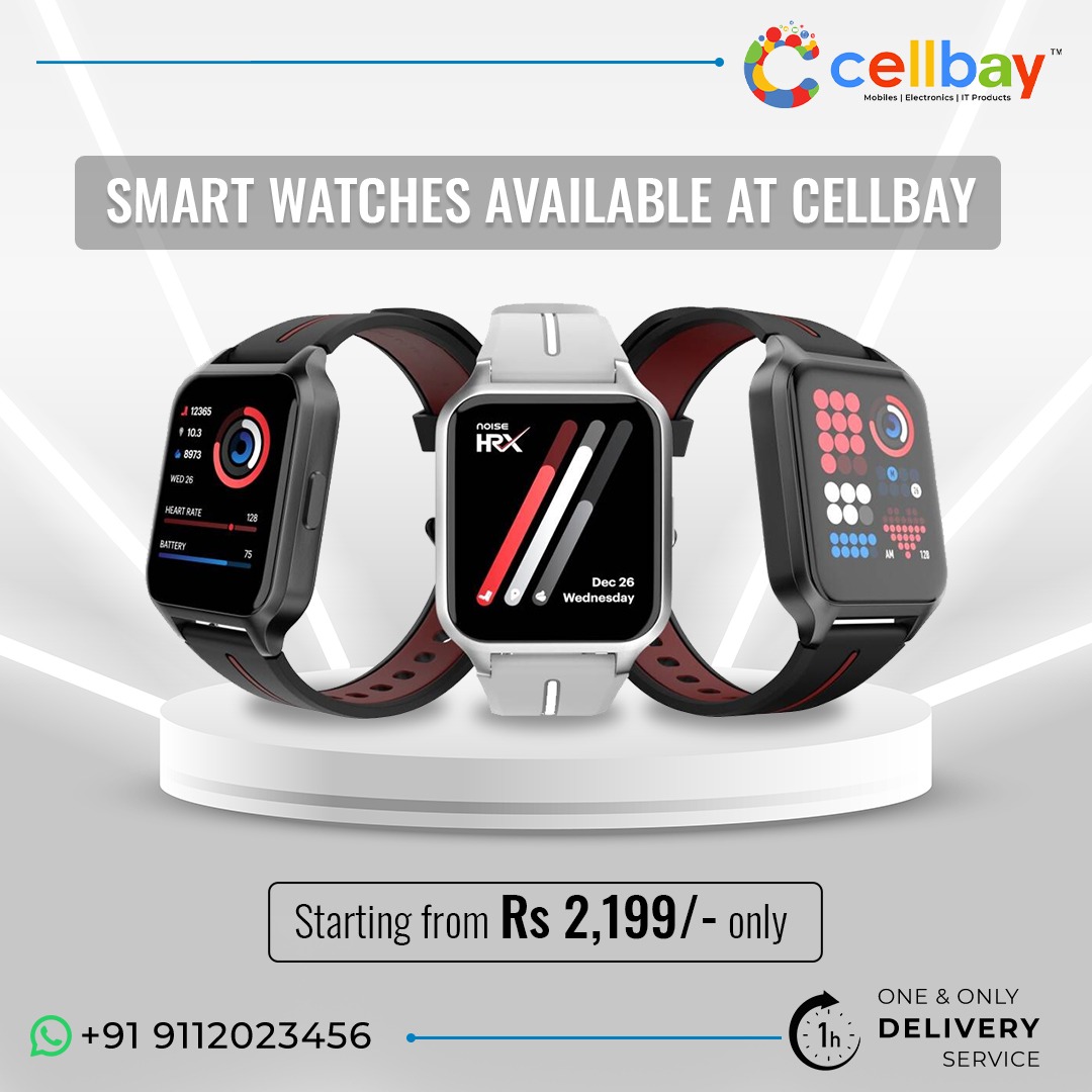 cellbay_mobiles's tweet photo. Starting at Rs. 2,199/-

Smartwatches can be gifted to anyone, right!

Cellbay exclusively provides the latest collections of smart watches. 

Visit your nearest Cellbay store and explore the latest collections of smart watches. 

#cellbay #smartwatches #1hourdelivery https://t.co/3bHeeZqpFc